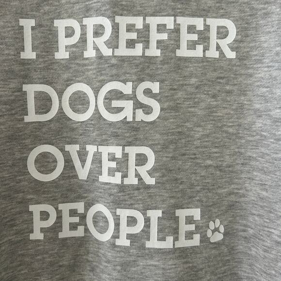 Women's Grey Sweatshirt Sz. Small Dog Lover Casual Pets Quotes Graphic - Picture 4 of 8